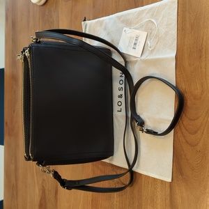 Lo & Sons Pearl in Black Cactus Leather